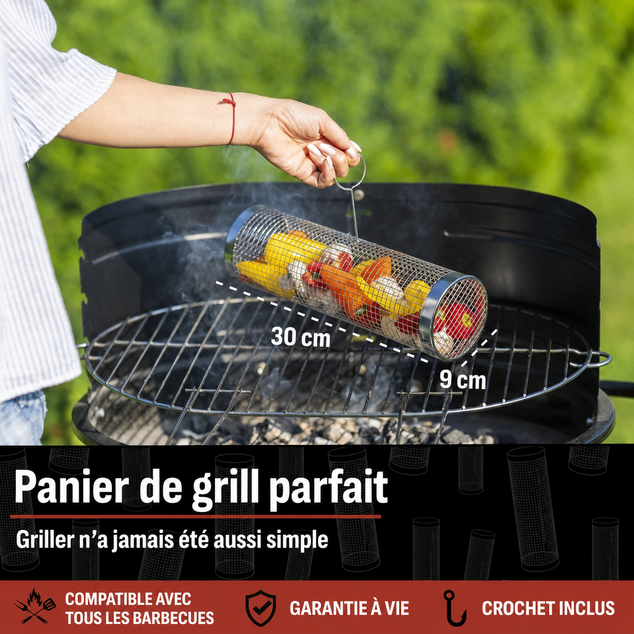 Panier de grill – Qualité premium, cuisson parfaite